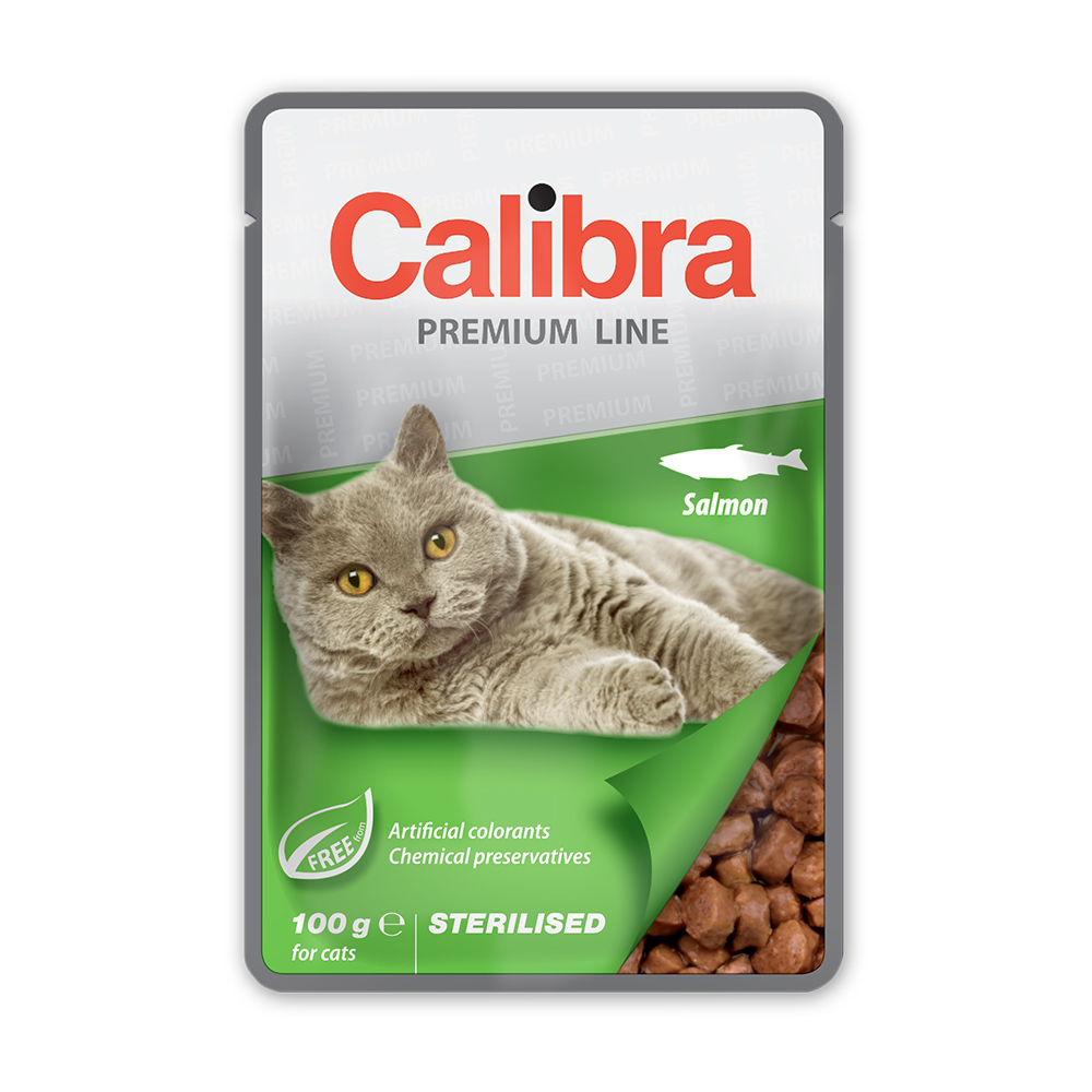 Calibra Cat pouch Premium Sterilised 100gr - Σολομός
